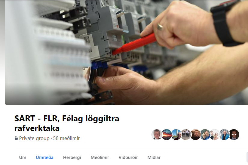 Lokuð Facebooksíða SART - FLR