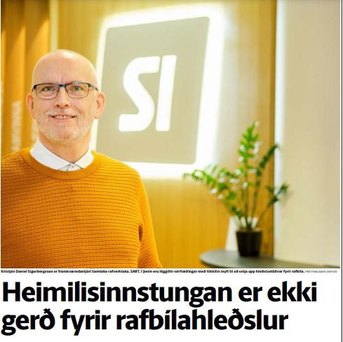 Heimilisinnstungan er ekki gerð fyrir rafbílahleðslur