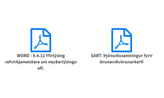 Þjónustusamningur vegna brunaviðvörunarkerfi